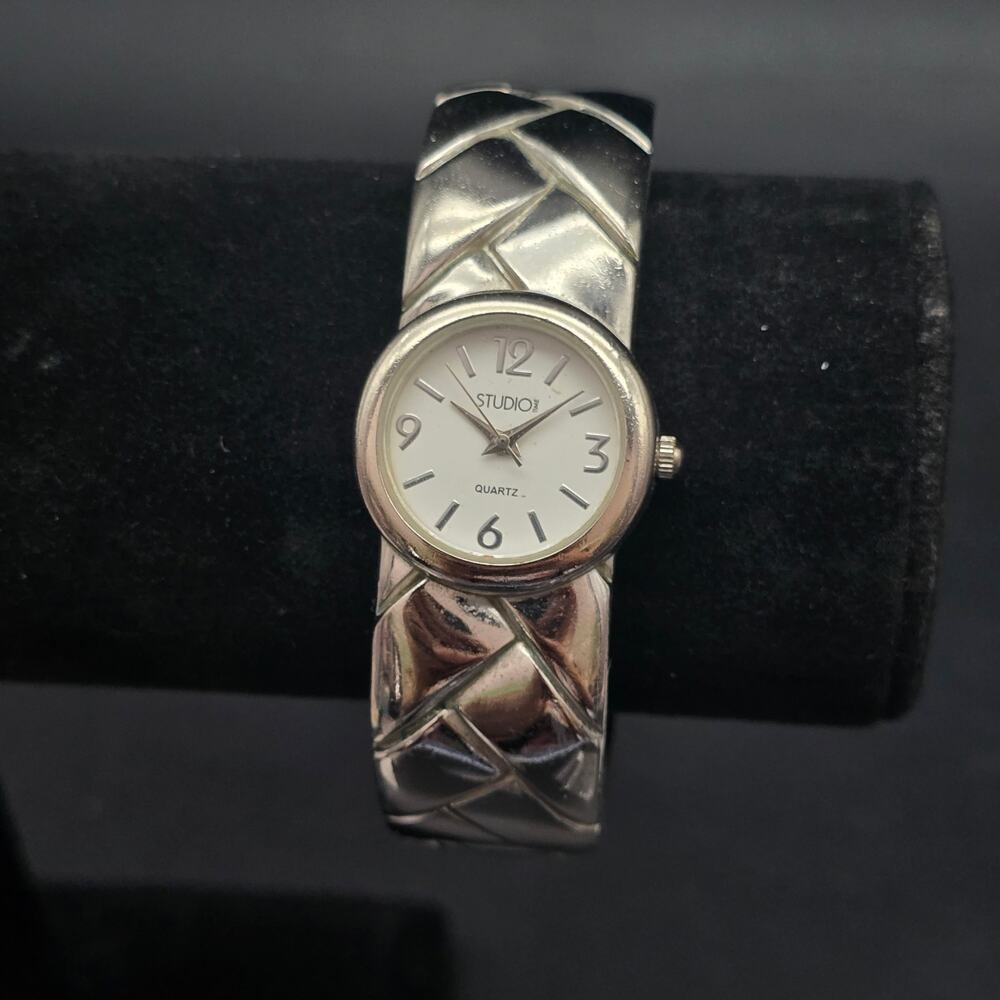 Women's Braided‎ Quartz Cuff Watch Clamper Braided WORKS Working